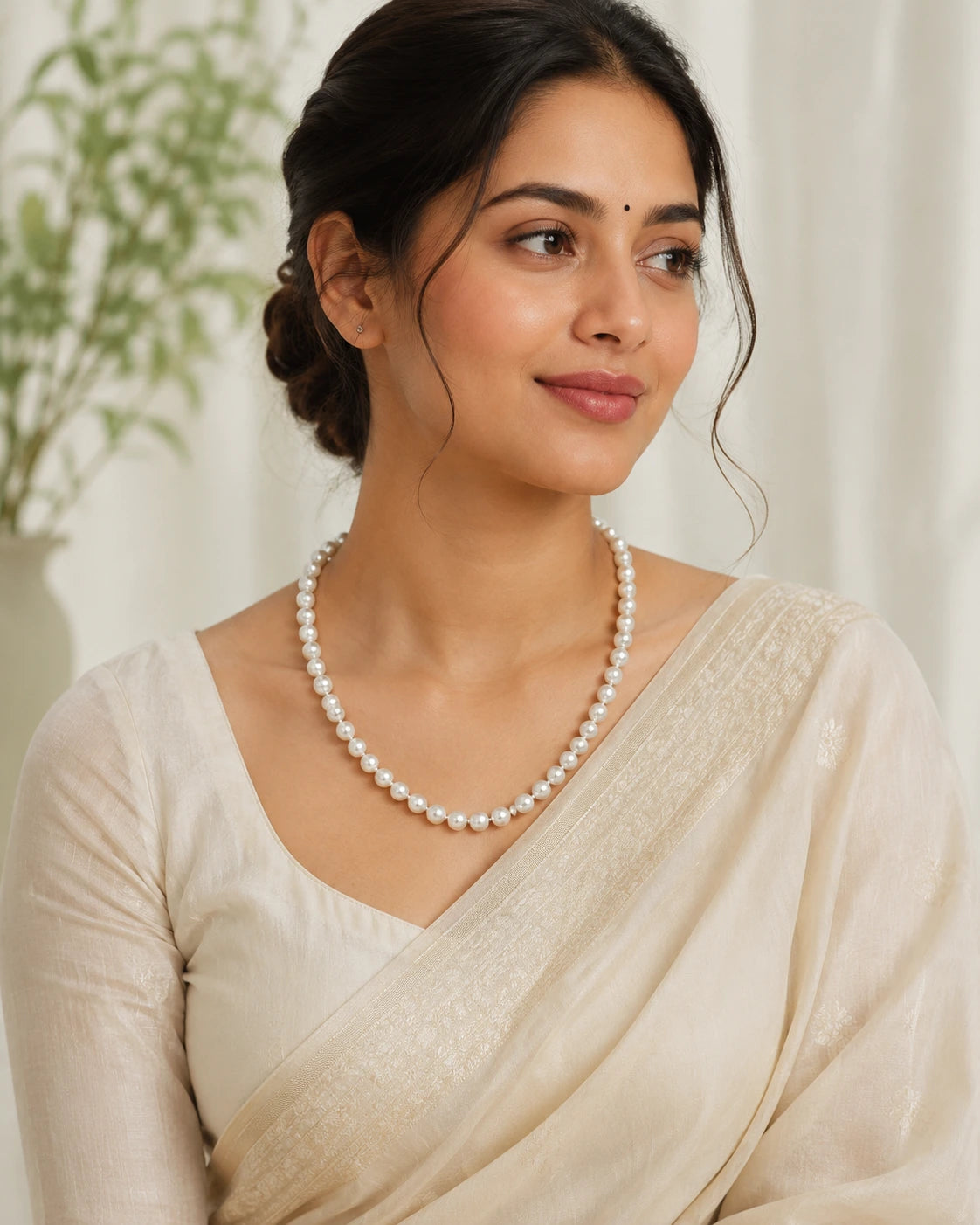 Classic 8 mm Artificial Pearl Necklace