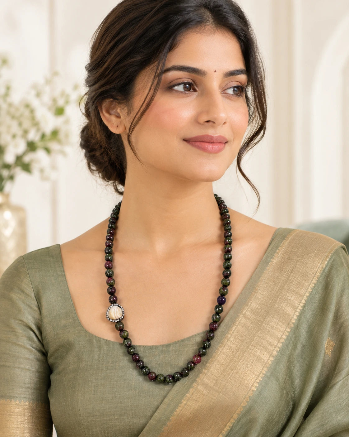 Multicolour Natural Stone Necklace