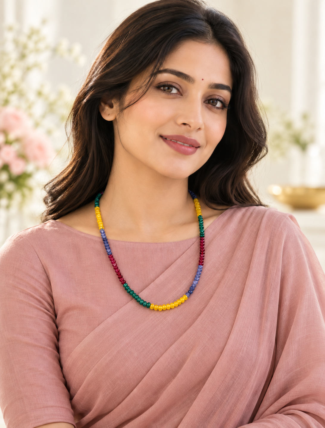 Multicolour Natural Stone Necklace
