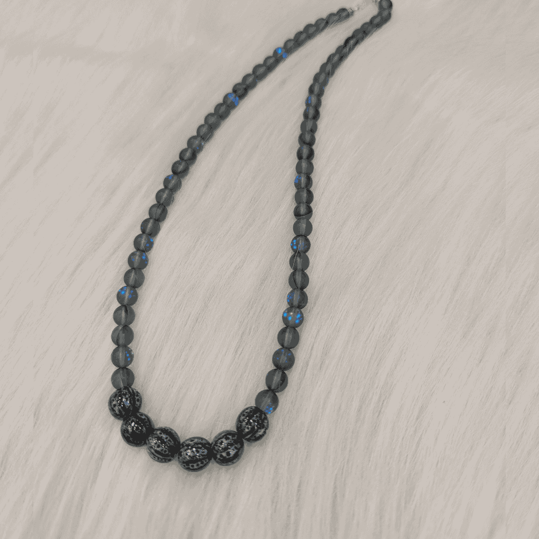 HM136-Cool-toned frosted beads, porcelain touch