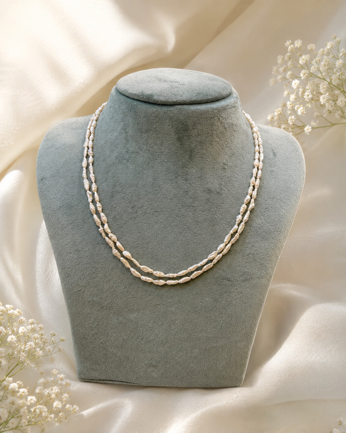 Double Layer Irregular Pearl Necklace