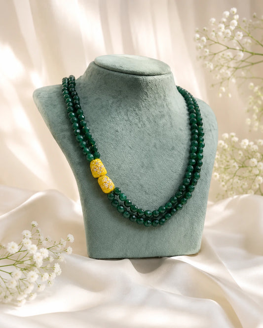 Double Layer Natural Stones Bead Mala