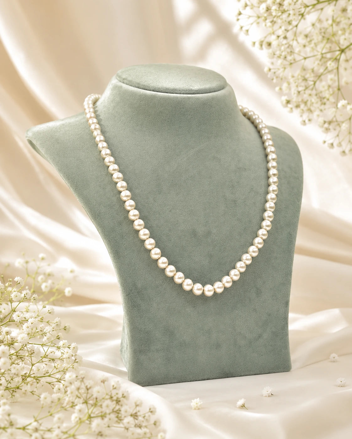 Classic 8 mm Artificial Pearl Necklace