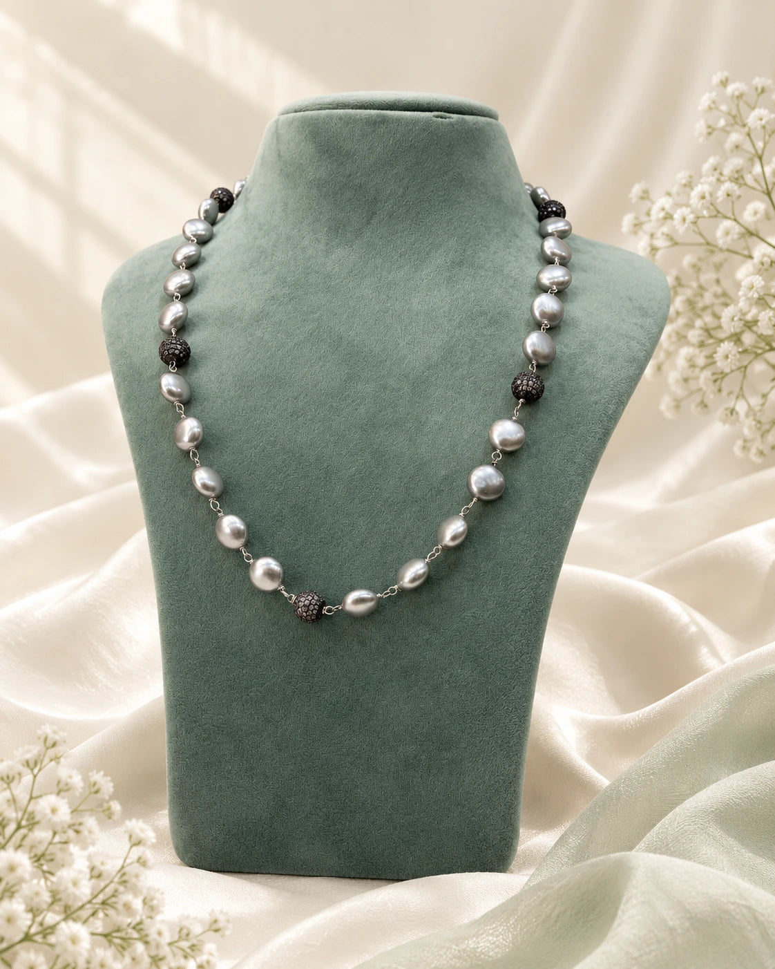 Premium Coin Shell Pearl Necklace