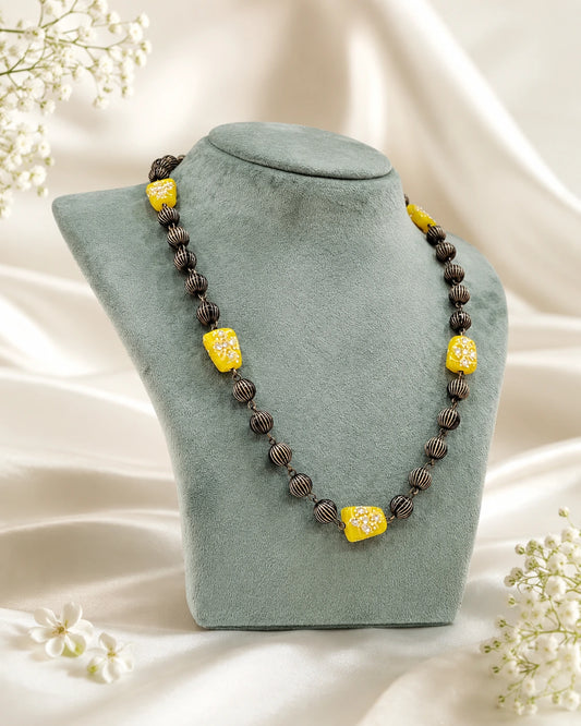 Acrylic Bead Statement Necklace