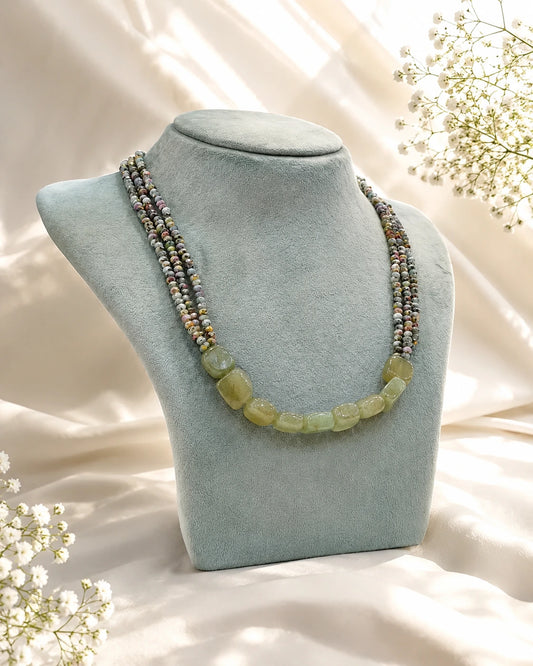 Textured Three Layer Necklace