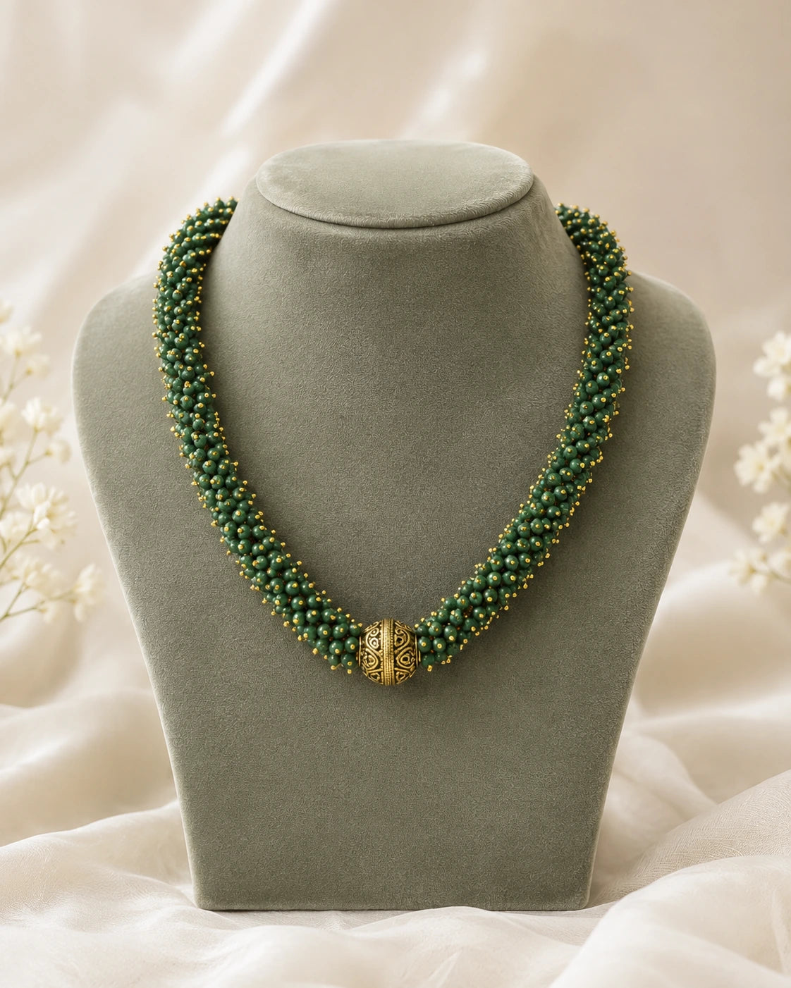 Emerald Gunguroo Statement Necklace