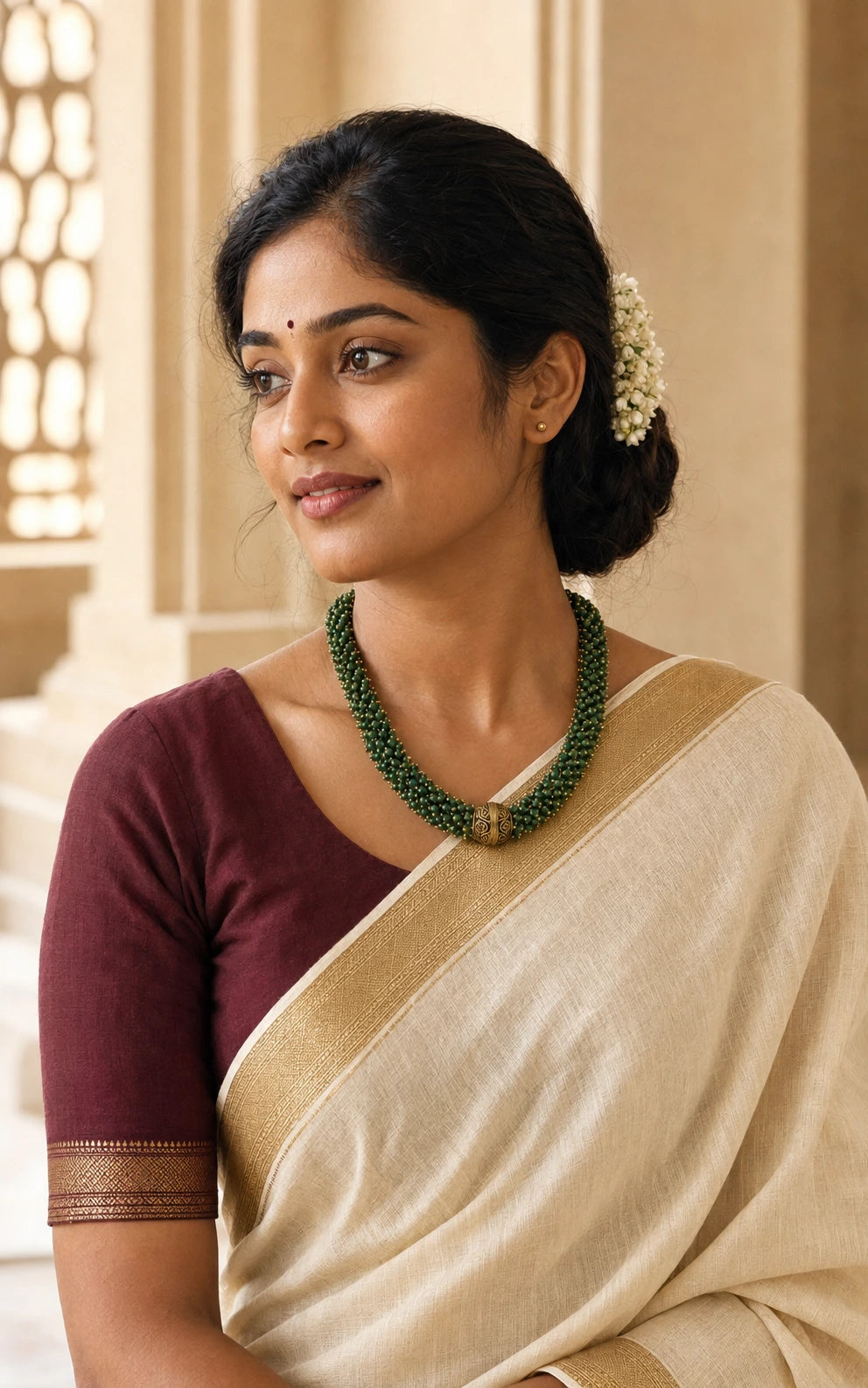 Emerald Gunguroo Statement Necklace
