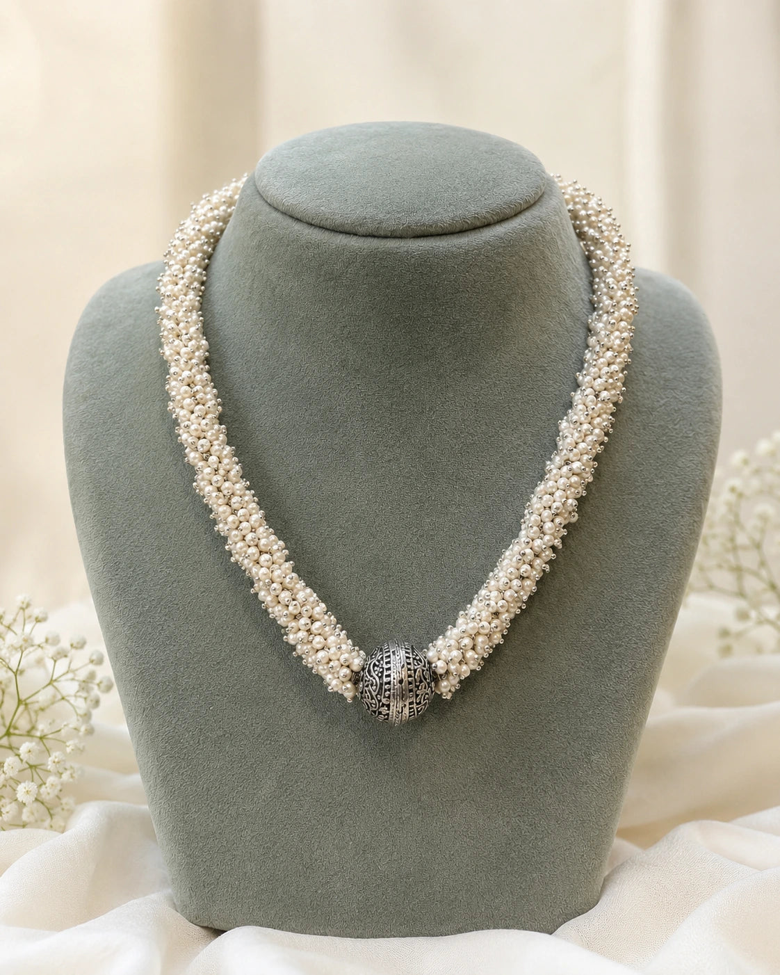 Emerald Gunguroo Statement Necklace