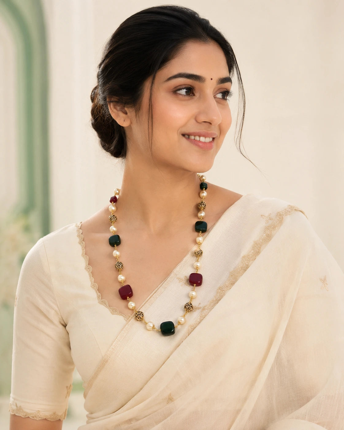 Multicolour Stone Bead Ganthan Maala
