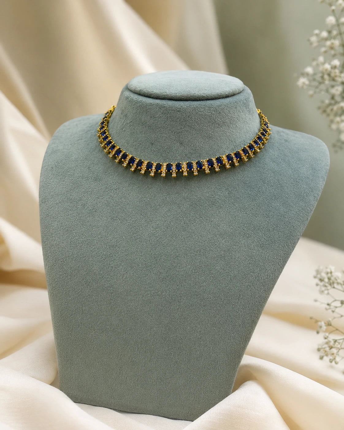 Clear Stone Micro-Plated Necklace