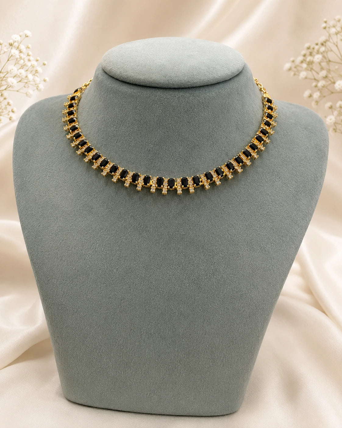 Clear Stone Micro-Plated Necklace