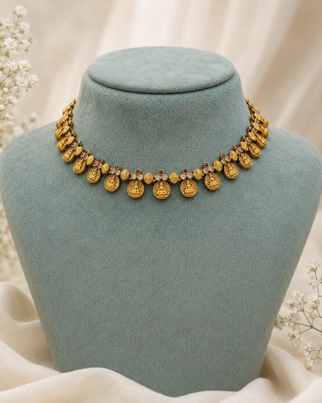 Lakshmi Coin Choker Necklace