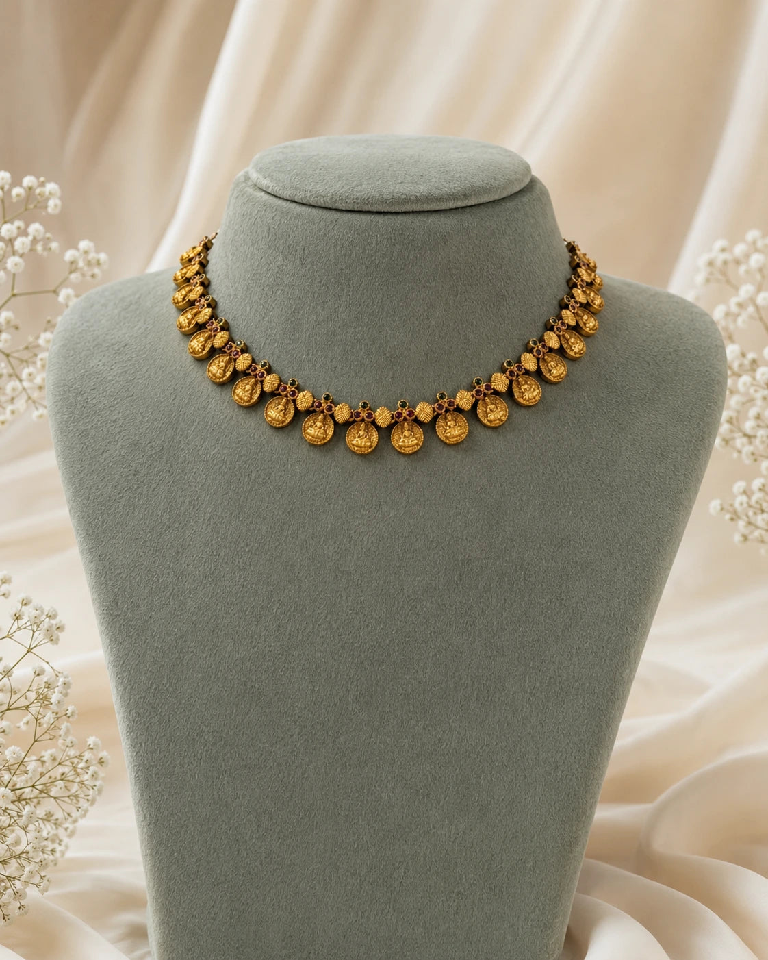 Lakshmi Coin Choker Necklace