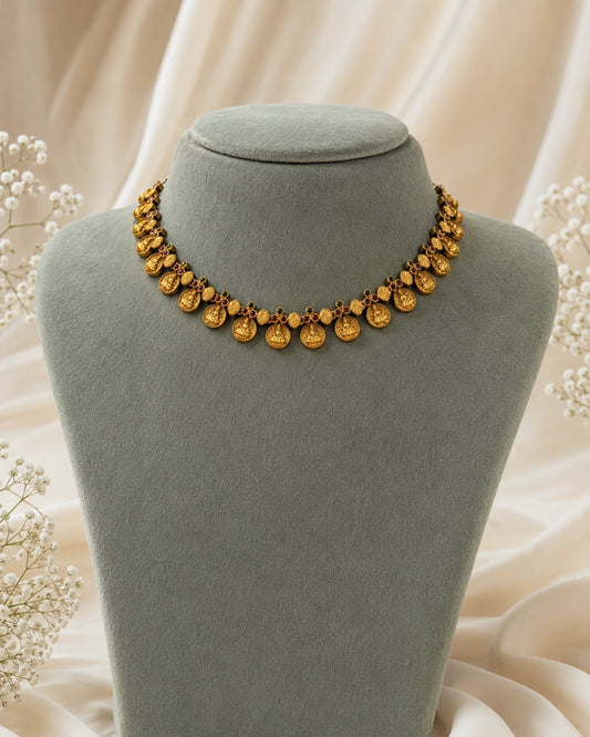 Lakshmi Coin Choker Necklace