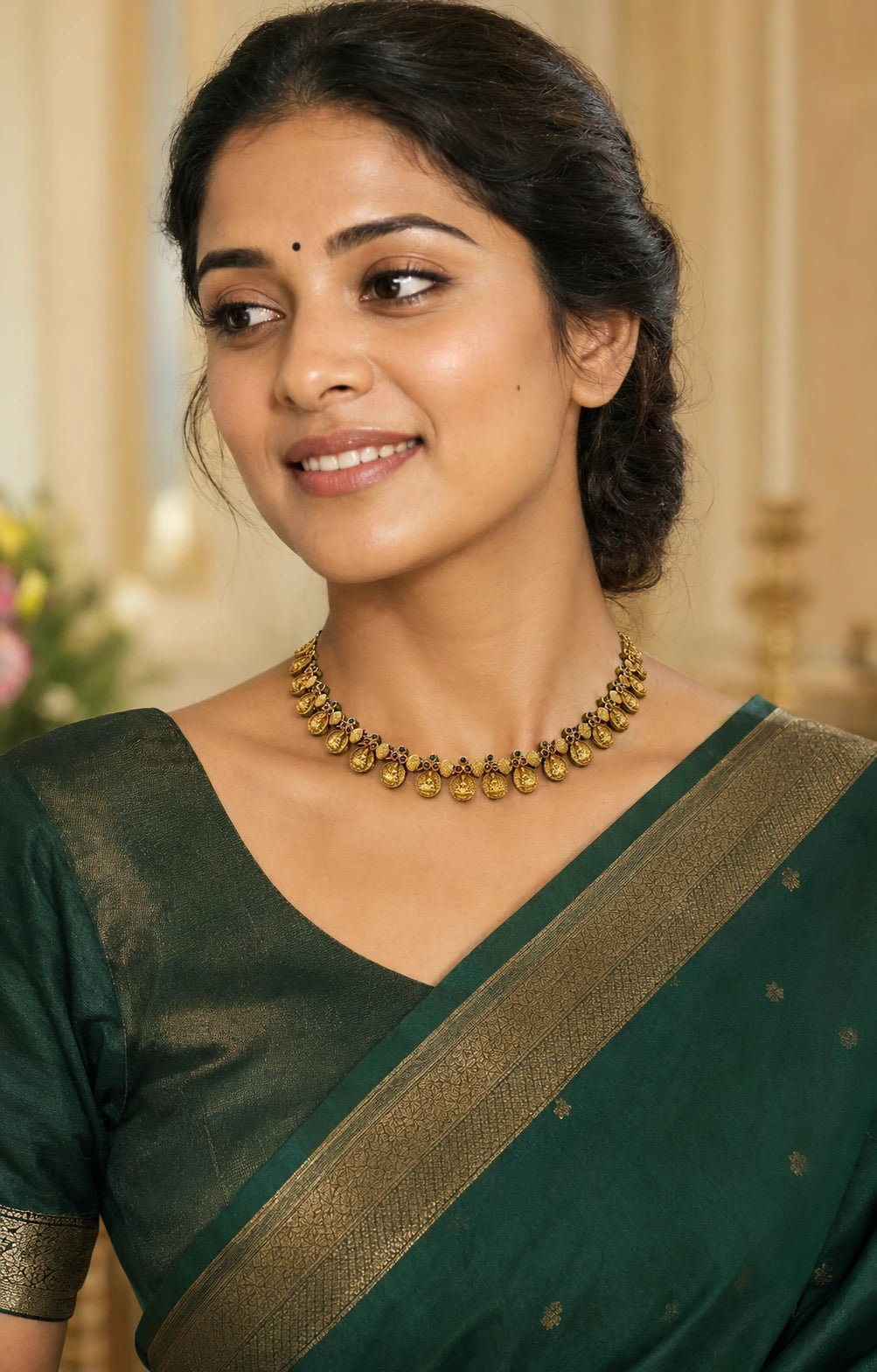 Lakshmi Coin Choker Necklace