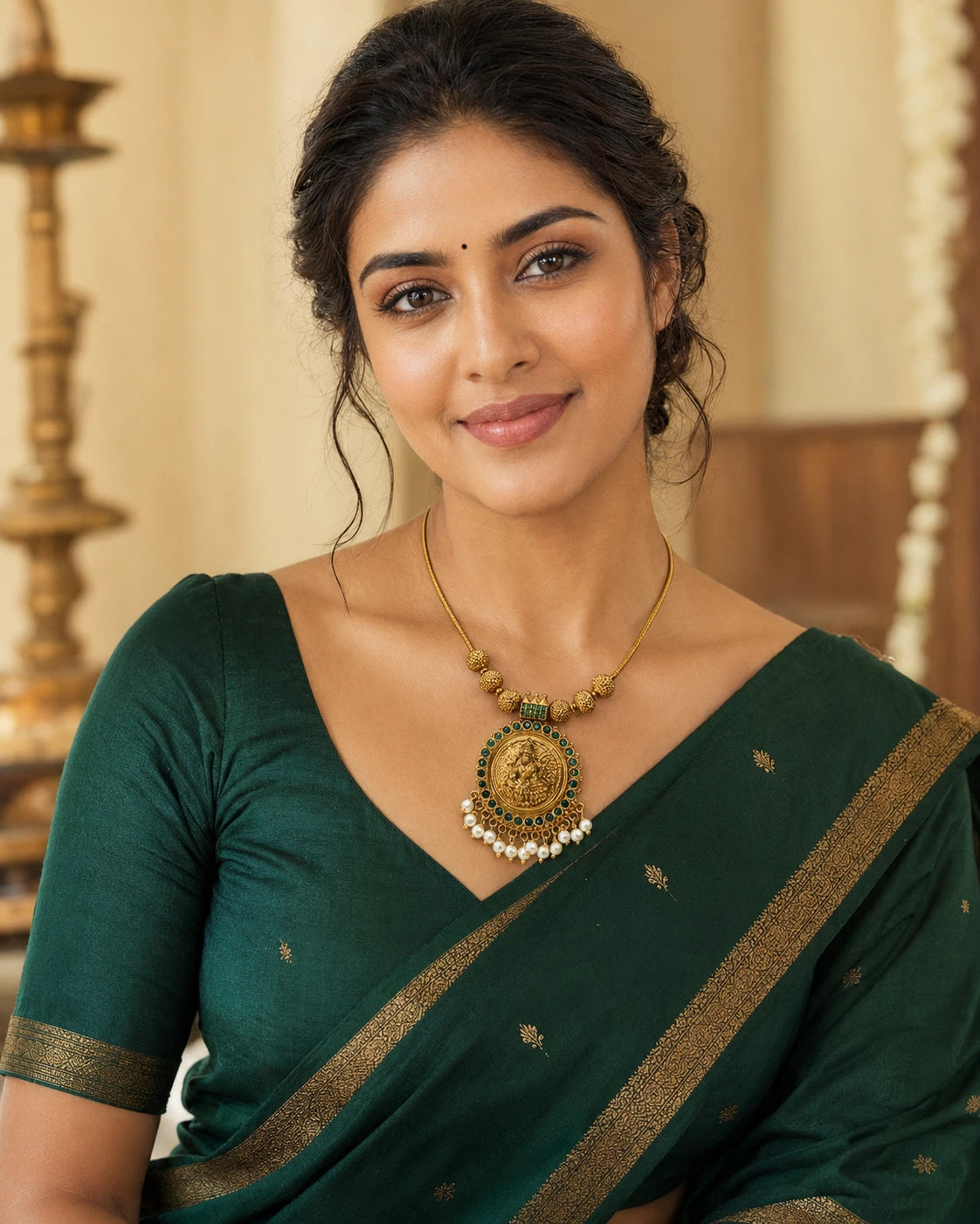 Lakshmi Pearl Drop Necklace