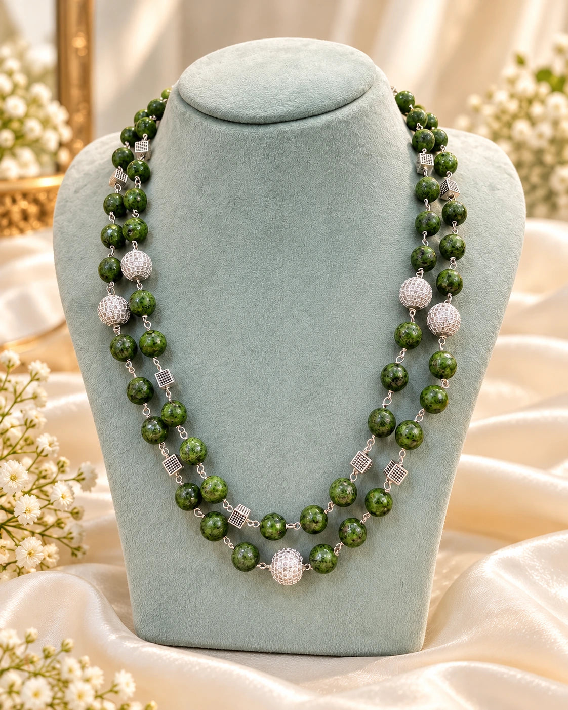Multicolour Agate Bead Necklace