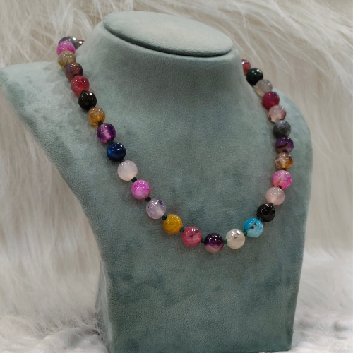 HM237 12mm Natural Stone Neckpiece