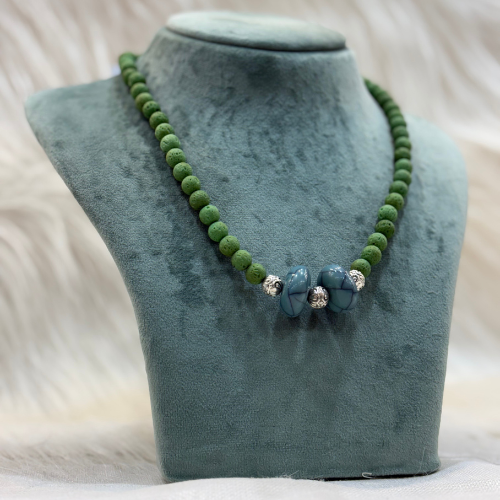 HM242 Lava Bead Neckpiece