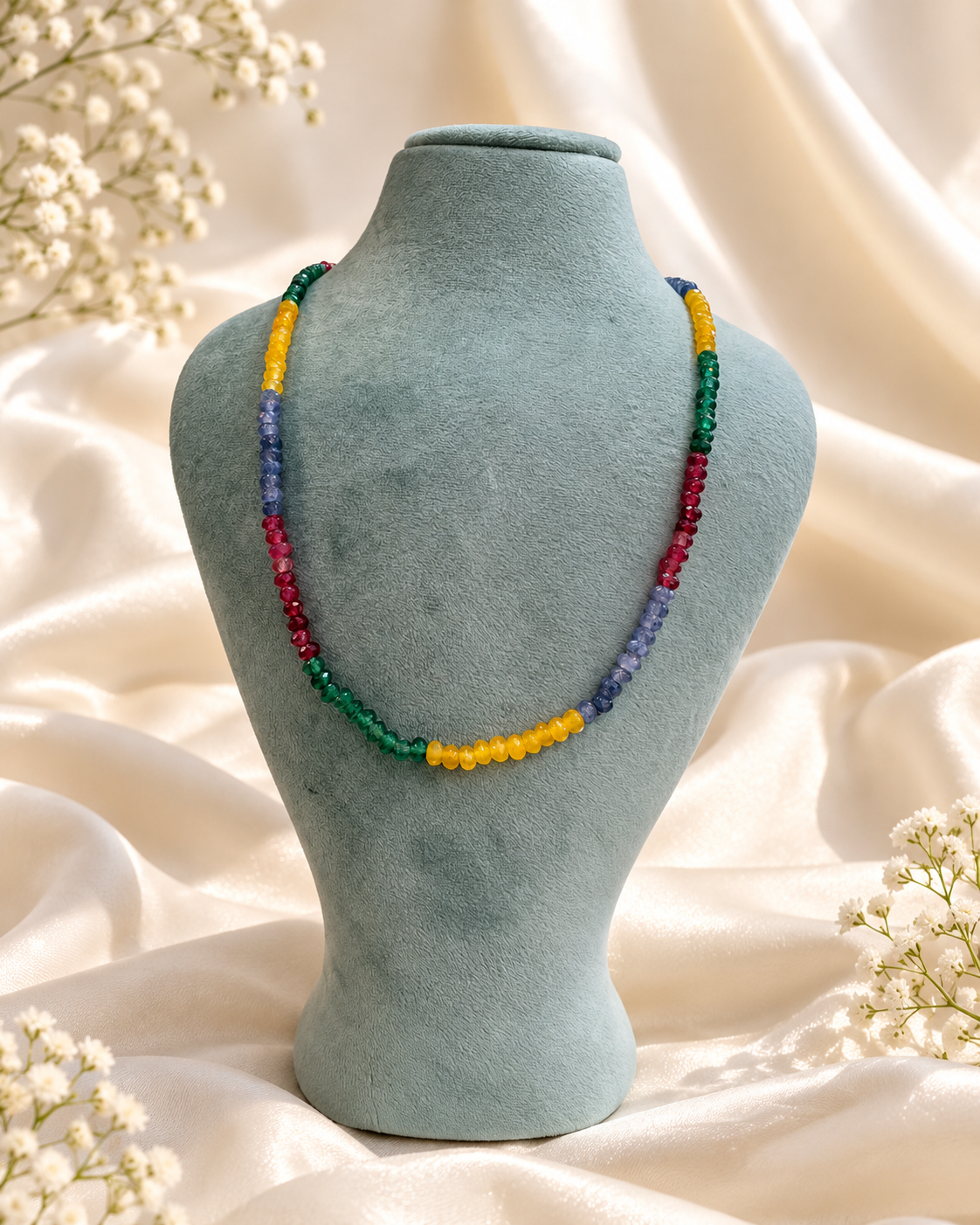 Multicolour Natural Stone Necklace