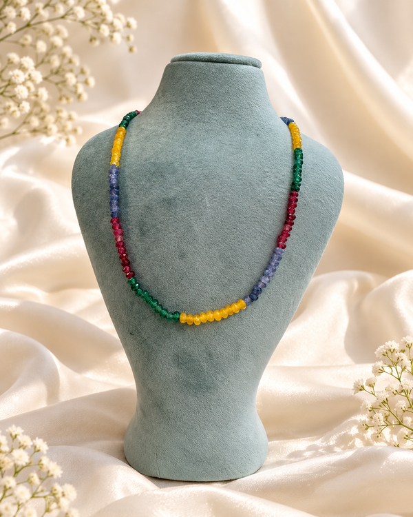 Multicolour Natural Stone Necklace
