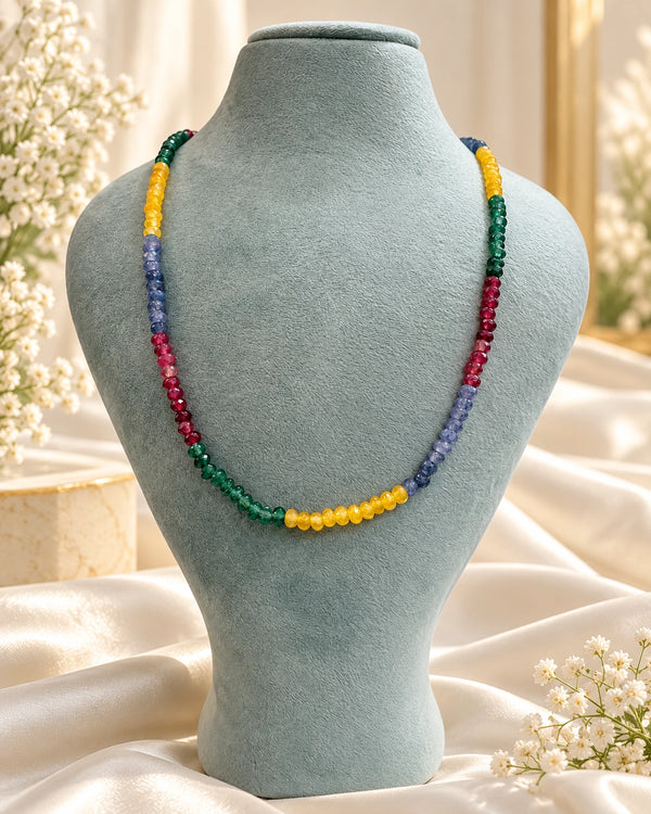Multicoloured Natural Stone Necklace