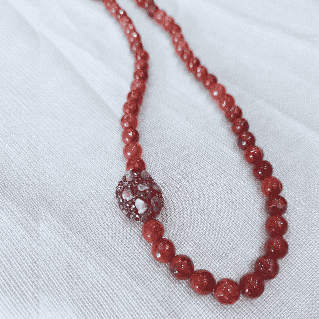 HM103 - 10 mm natural stone designer chain