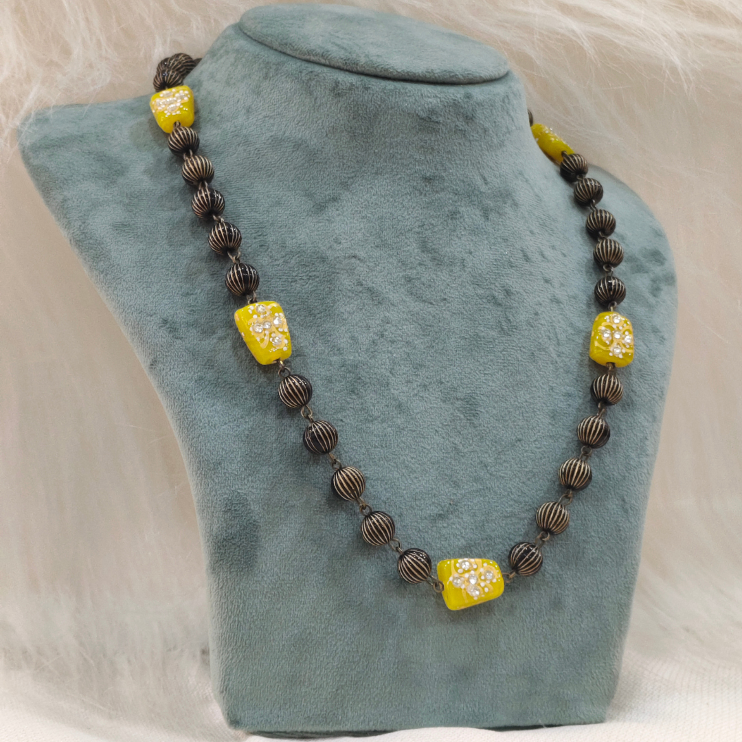 HM254 Acrylic Bead Necklace