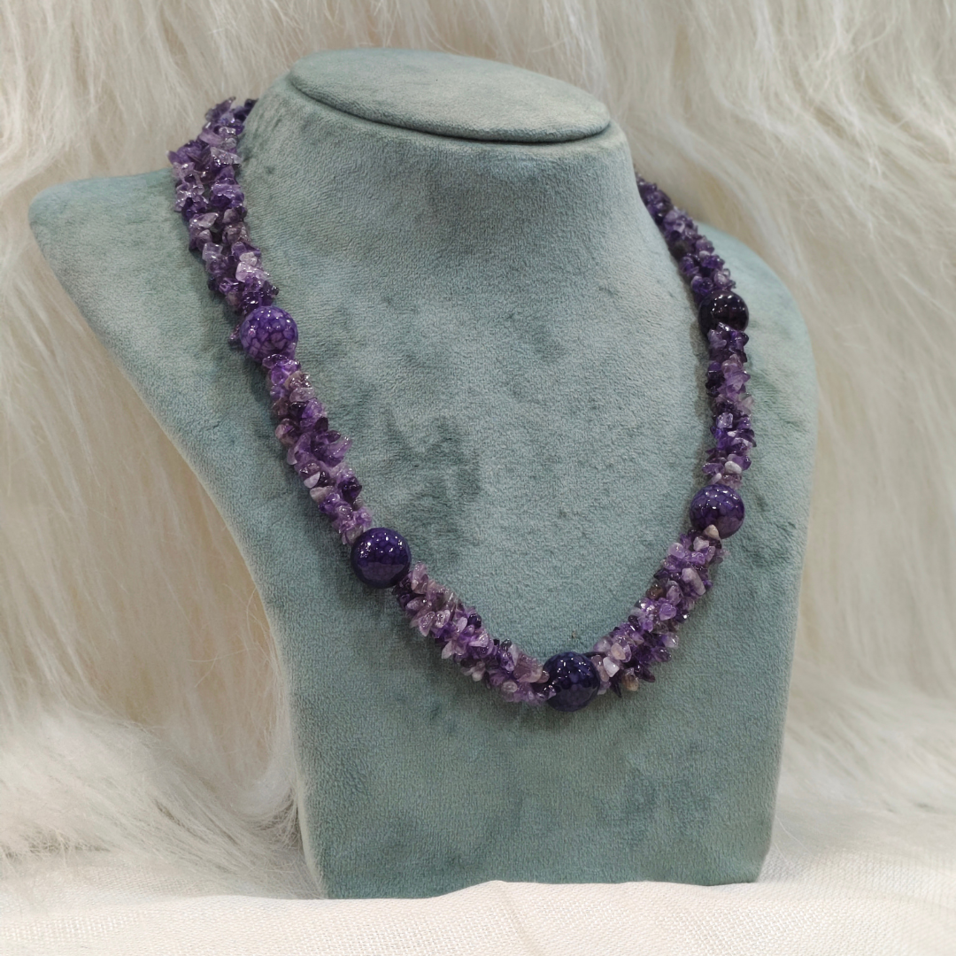 HM246 Uncut Bead Necklace