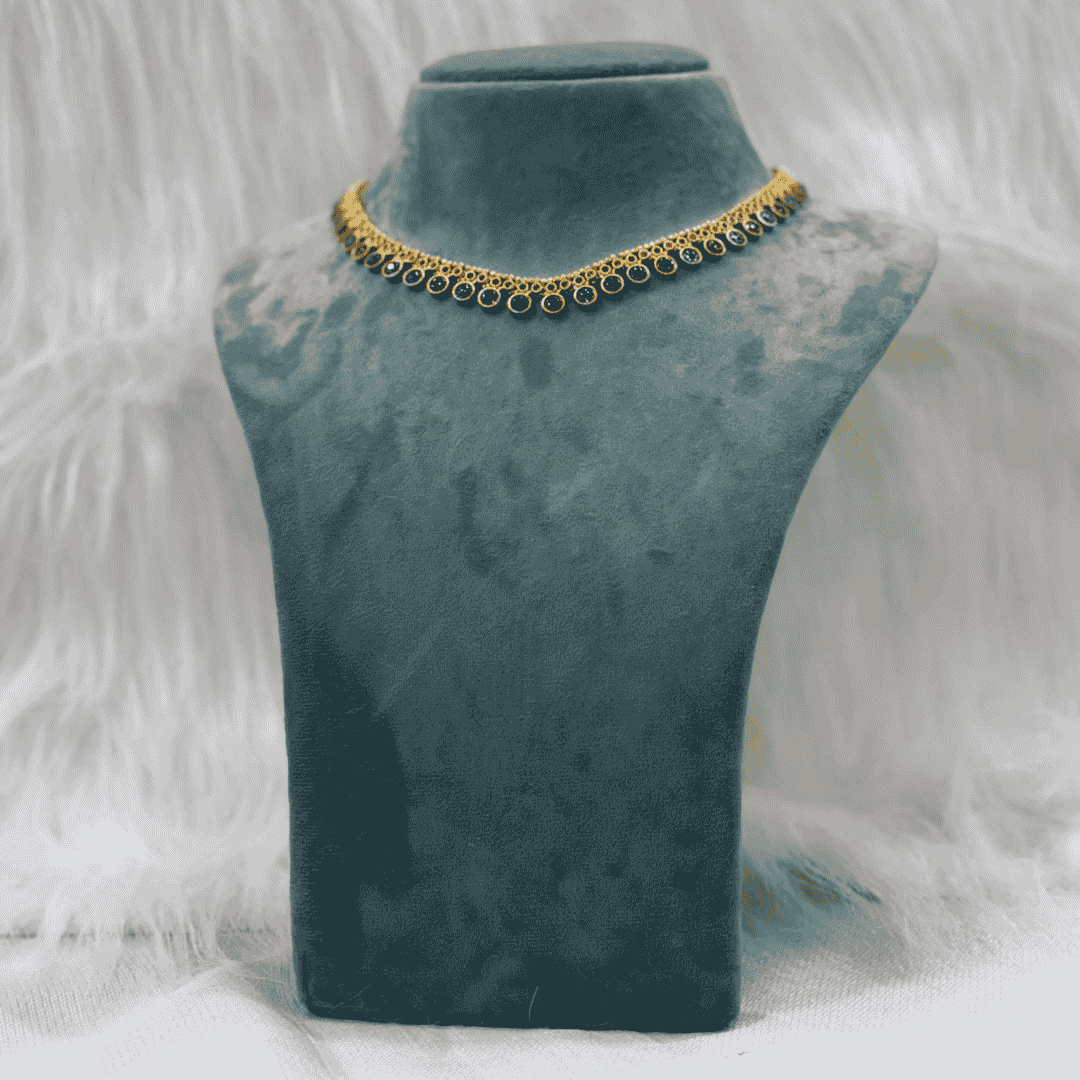 GC119 Ruby and Green Micro Plated Neckpiece