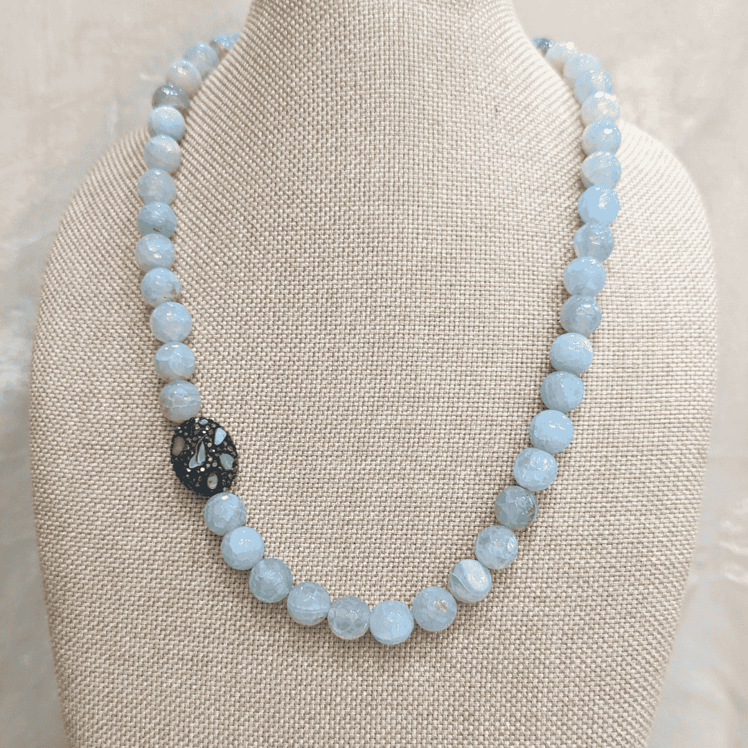 HM106 - 12mm natural stone designer chain