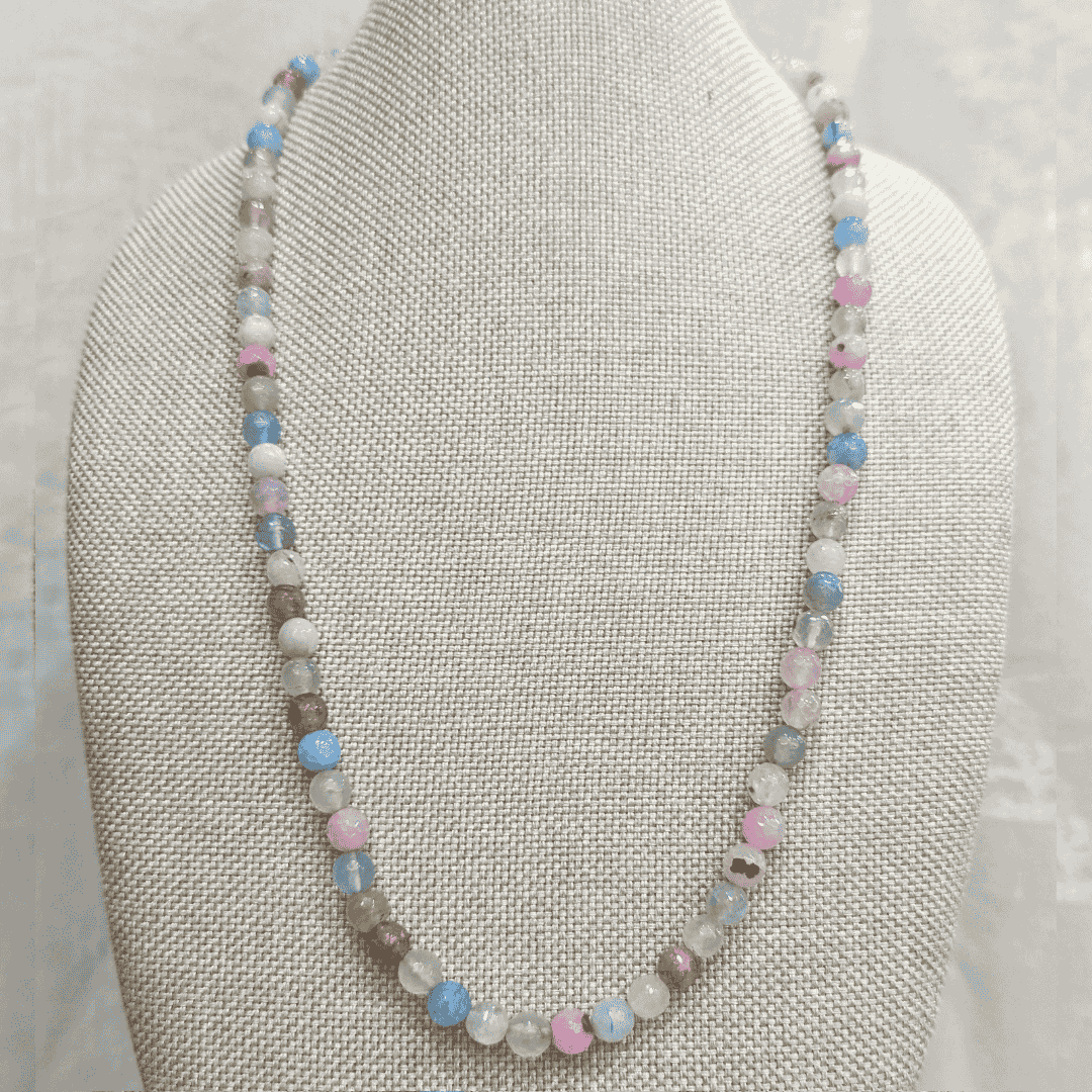 HM124 - 8mm natural stone chain