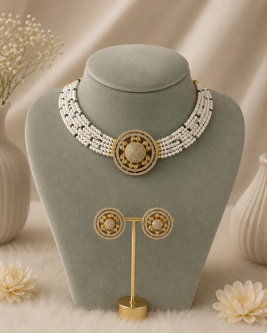Pearl Layered Statement Choker