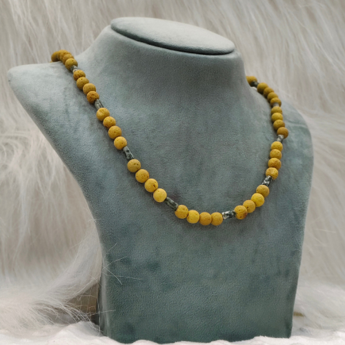 HM230 Lava Bead Single Layer Maala